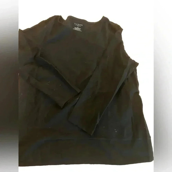 Women's Talbots Basic Black Sweater Size 2x - Picture 1 of 2